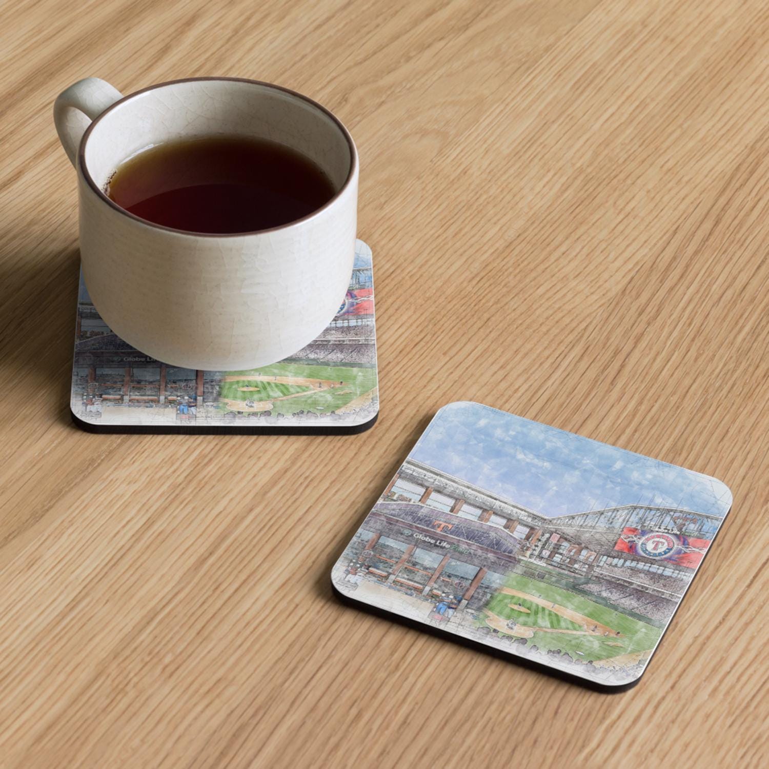 Texas Rangers Baseball Drink Coasters, Globe Life Field Set of 4 - Etsy