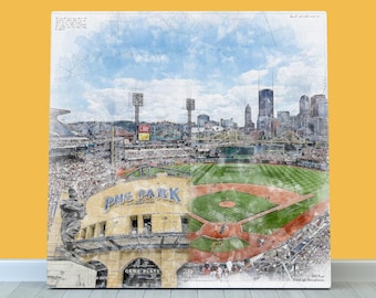 Pittsburgh Pirates Baseball Wall Art, PNC Park Print or Canvas