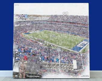 Buffalo Bills Football Wall Art, Highmark Stadium Print or Canvas