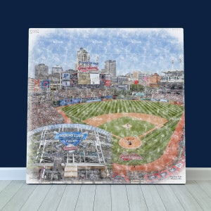 Progressive Field Wall Art • Cleveland Guardians Stadium Print • Canvas Wrap or Fine Art Paper • Fan Cave Decor Gift