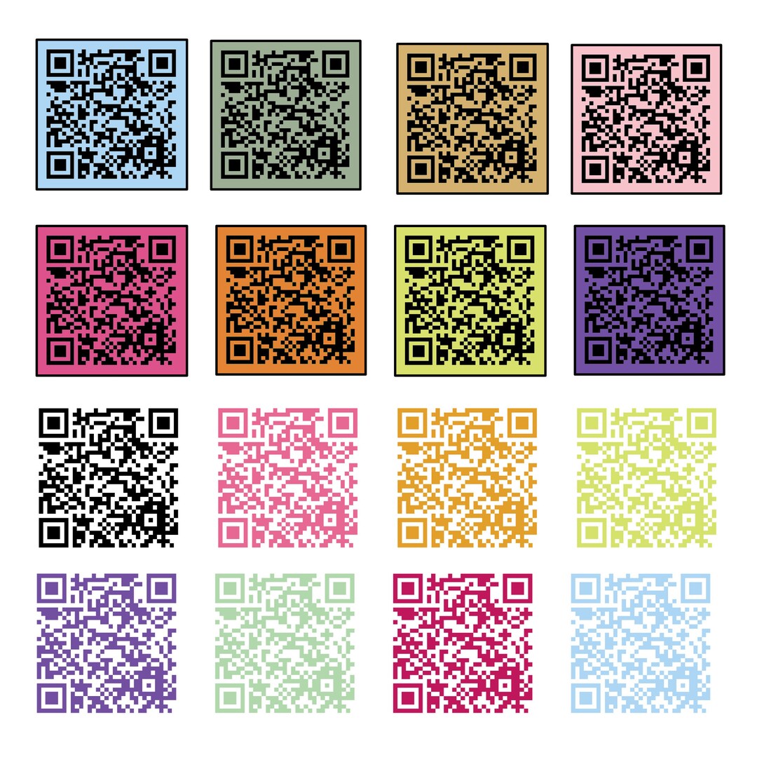 Custom Color QR Code Generator SVG & PNG Formats Printable Etsy