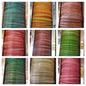 24 Pieces Multi Color Indian Costume Wedding Style Plain Glass Bangles For Girls And Women free shipping