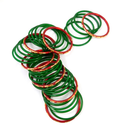 Green plastic shop bangles