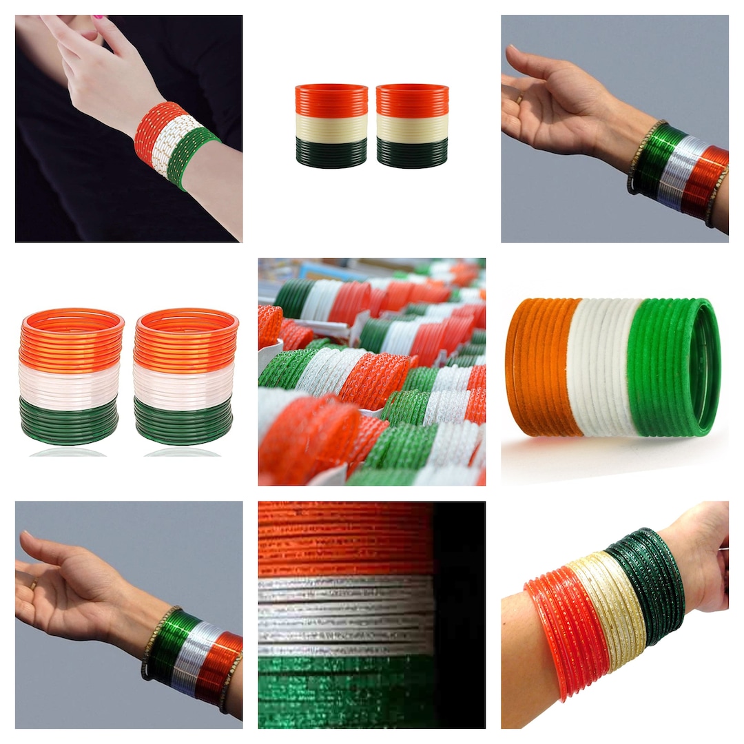 Tri colour bangles clearance