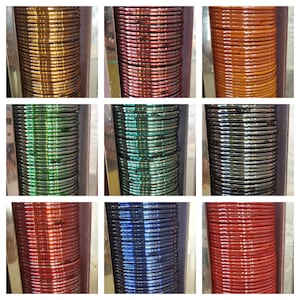 12 stuks veelkleurige Indiase kostuum bruiloft stijl effen glanzend glazen armbanden voor meisjes en vrouwen gratis verzending!