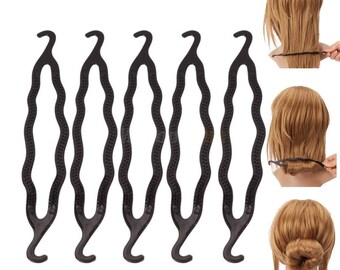 Twist Holder Roll Bun Maker Magic Hair Clip Twist Turn and Tie - Etsy