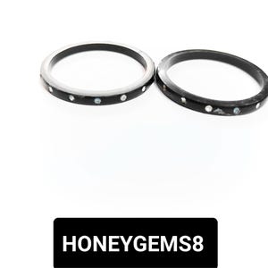 ブラック 1 ペアのカスタムかわいい女の子と男の子のインド ナザール カダ ナザリヤ ブラック バングル (送料無料)