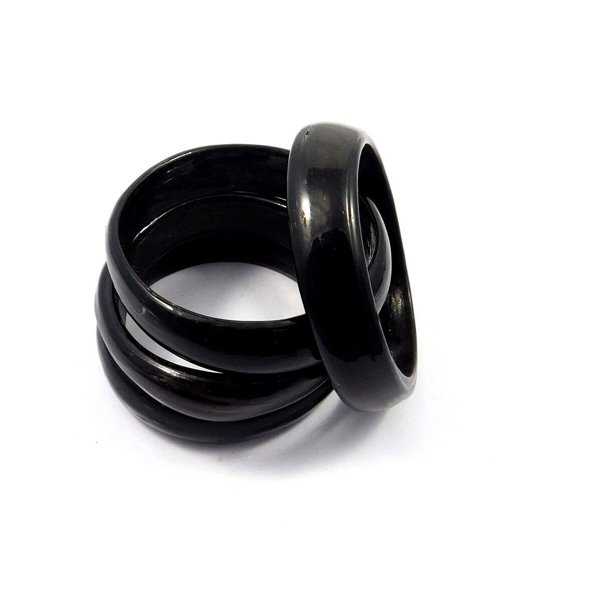Black Stylish Cute Baby Girl Indian Black Broad Glass Bangles Etsy UK