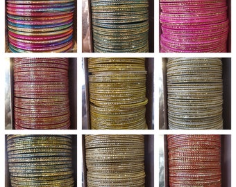 12 brazaletes de cristal brillantes multicolores para disfraz de Bollywood indio, estilo boda, para niñas y mujeres, envío gratis.