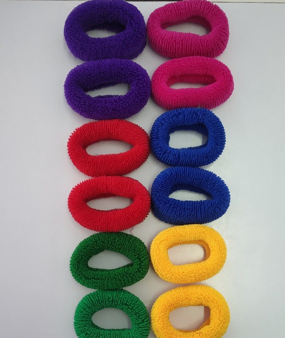 Multi Color Rubber Bands for Girls and Women multicolor Set of 12