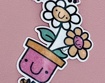 Good Vibes Sticker, Good Things Take Time Sticker, Flower Plant Sticker, Motivational Quote Sticker, Happy Sticker