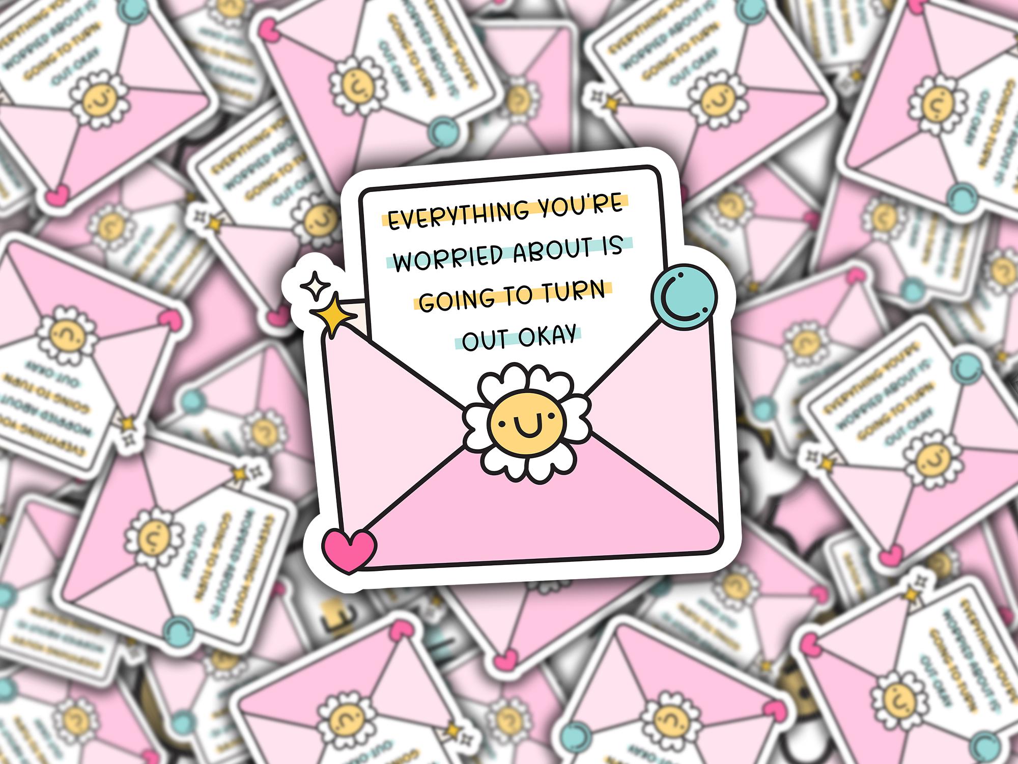 Sent Message Sticker Message Sticker, Waterproof Vinyl Sticker, Cute Laptop Sticker, Die Cut ...