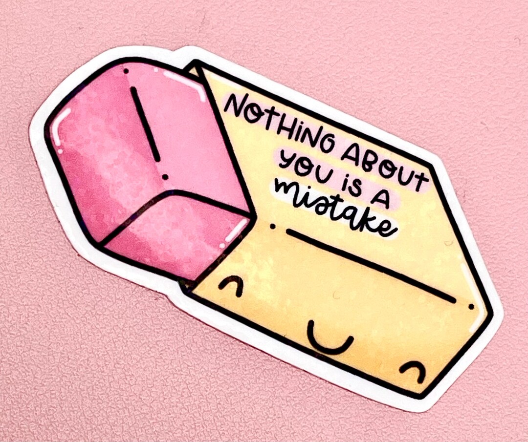 No Mistake Sign No Mistake Sticker | Motivational Kids School Quote | Gifts for Kids - Etsy