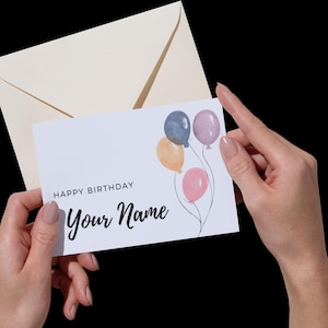 Tarjeta de cumpleaños personalizada - nombre personalizado