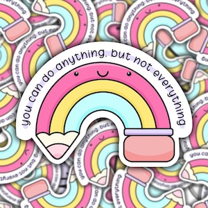 You can do everything Aufkleber, inspirierendes Zitat Aufkleber, wasserdichter positiver Aufkleber, Vinyl Aufkleber Aufkleber, Laptop Aufkleber