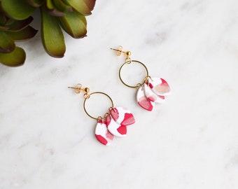 Sparkle Dangle Earrings Valentines Day Minimalist Earrings Stud Earrings Clay Stud Earrings Geometric Clay Statement Earrings