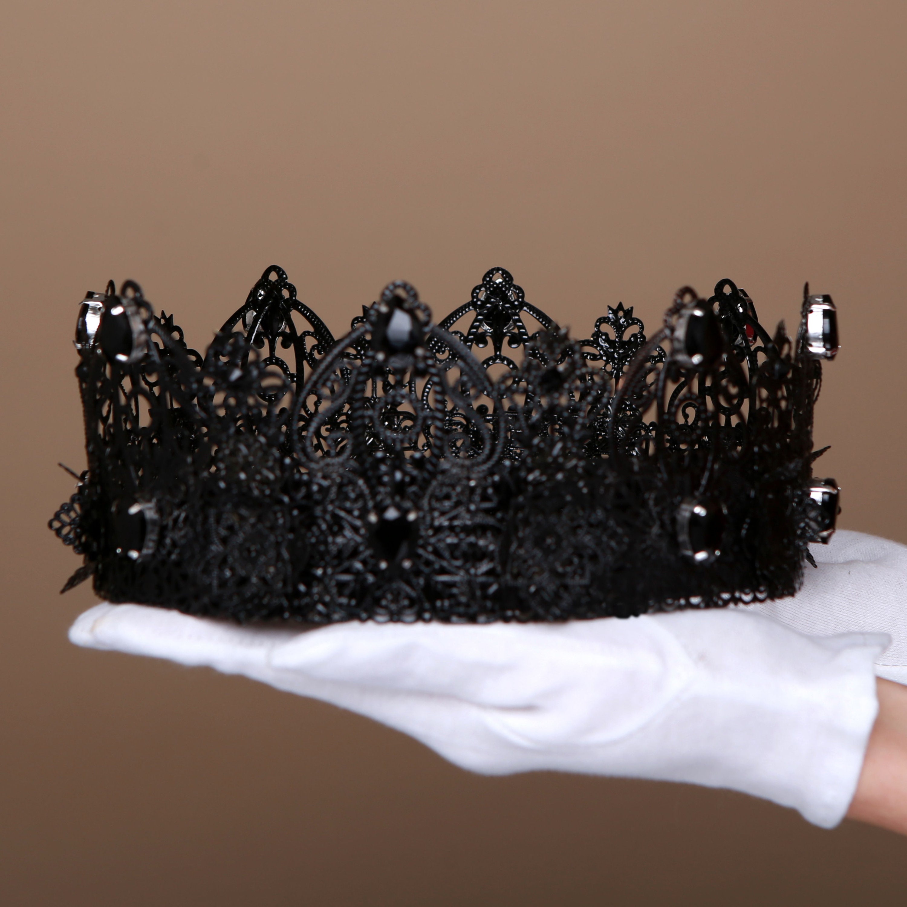 Black Metal Crown King Crown Men's Crown Medieval Crown Etsy