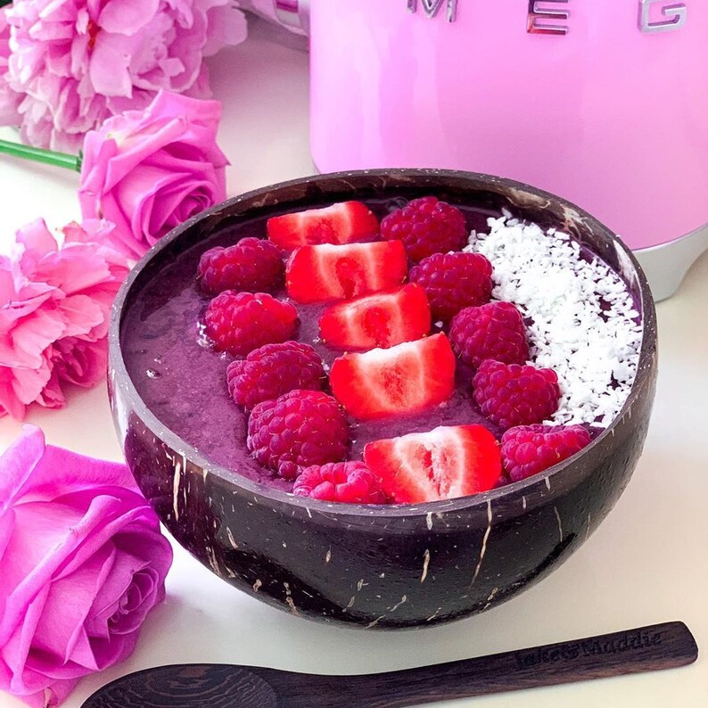 Coconut Bowl Jake & Maddie Natural/plain Jumbo Size. Best Etsy UK