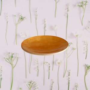 100% Bamboo Plate Jake & Maddie Gold Leaf Lacquer Paint Metallic Best Vegan Gift Hand Painted Bamboo Tableware Plate Natural Eco-Friendly