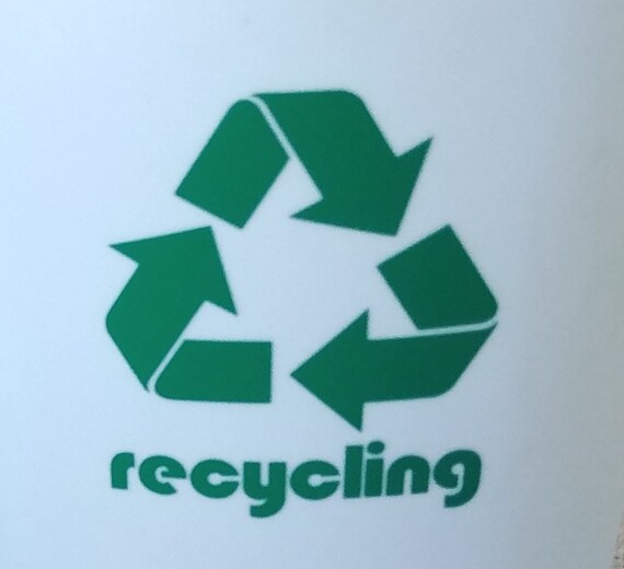 Recycling Bin Label Wheelie Bin Stickers Vinyl Decals for Etsy