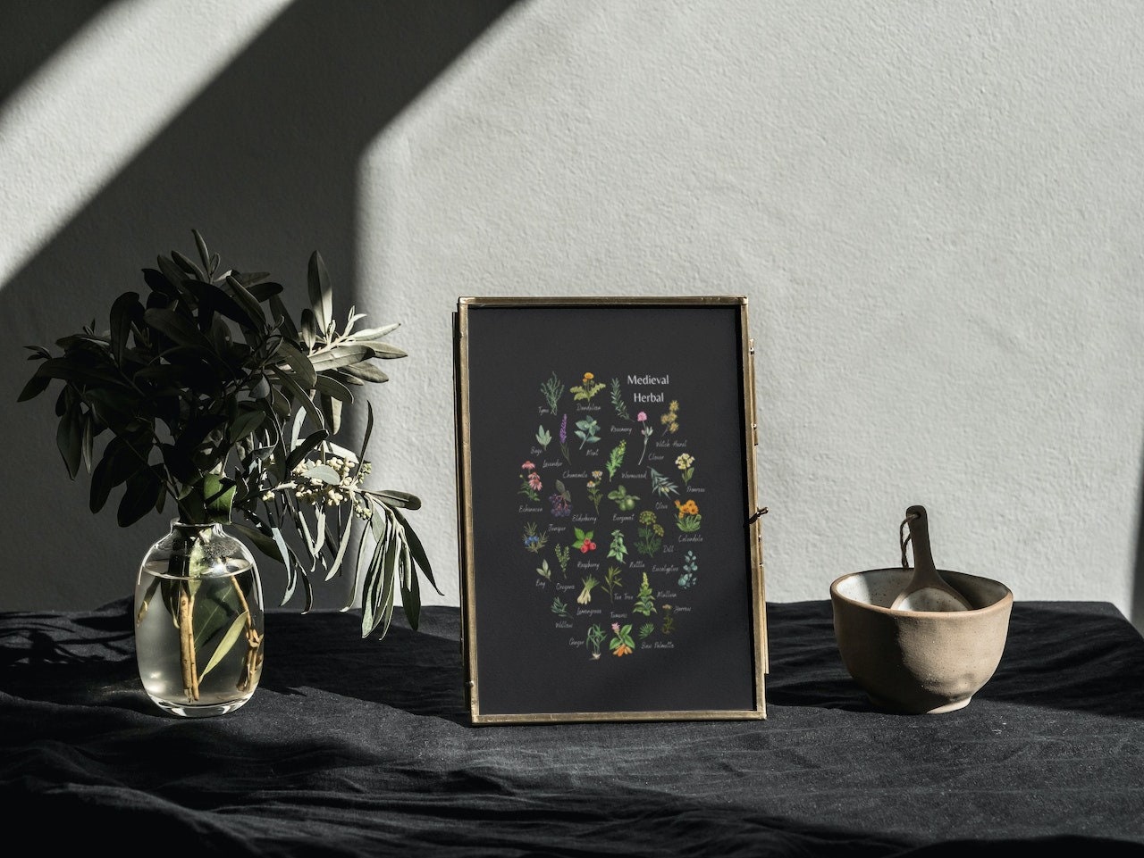 Buy Medieval Herbal - Botanical Print - Magical & Medicinal