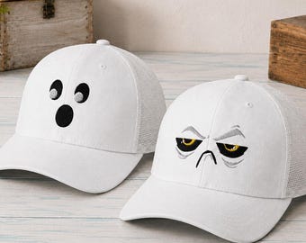 Ghost Trucker Cap: Passende Halloween-Ghouls-Mesh-Cap für Paare