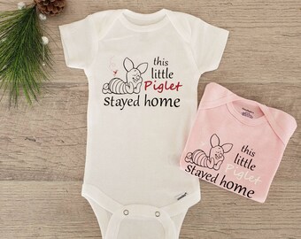 piglet onesie baby