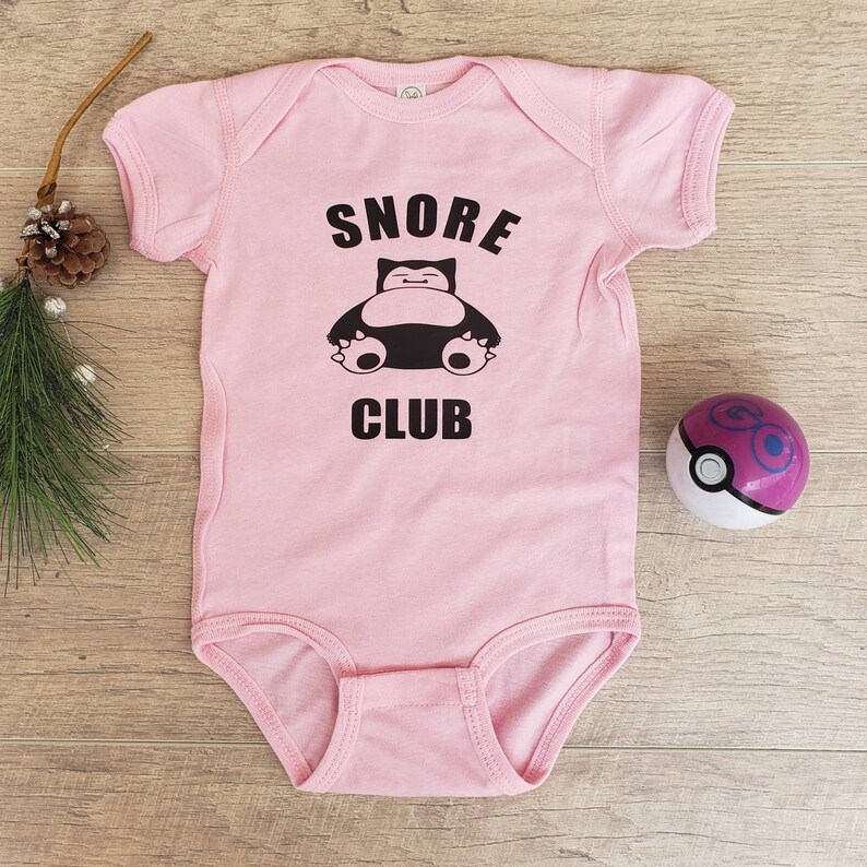 Baby Snorlax Bodysuit Gaming Baby Gift Onesie Pokemon baby Etsy