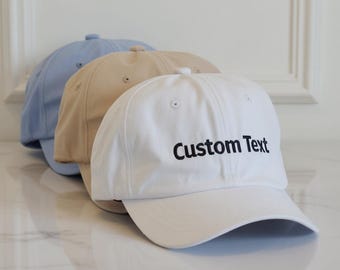 Benutzerdefinierte Text Dad Hut: Personalisierte gestickte Ball Cap Sprüche und Phrasen