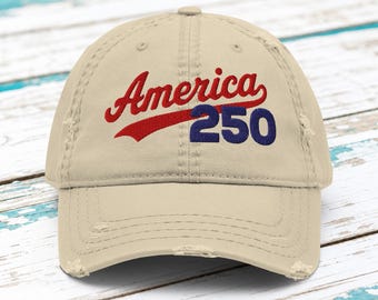 Amerika 250 Dad-Hut : 250-jähriges Jubiläum Patriotische 1776–2026 Cap