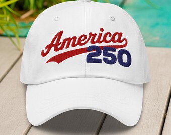 America Inbezug auf den amerikanischen Unabhängigkeitstag 250 Dad Cap