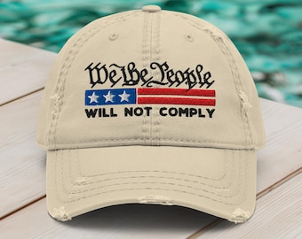 We The People Hat, Will Not Comply Hat, Drain the Swamp, Trump Vance Save America, Trucker Hat, Fitted Baseball Hat, Dad Cap, Embroidered