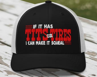 Funny Mechanic Trucker Hat: Dirty Racing Humor Embroidered Cap
