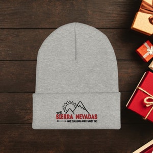 Las Vegas City Name Three Stripe Circular Patch Pom Beanie Winter