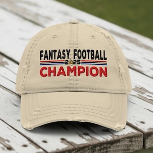 Fantasy Football Hat, 2025 Football Trophy Hat, Champion League Winner, Football Season, Baseball Cap, Classic Dad Hat