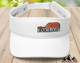 Designated Dinker Embroidered Letters Strapback Visor New Embroidered Pickleball Visor: Custom Text, Funny Pun  main image 2