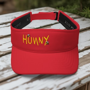 Hunny Visor: Visera solar bordada para golf y sóftbol