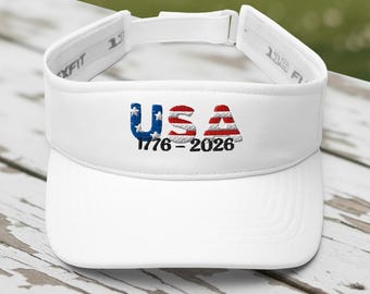 USA 1776-2026 Sonnenblende: Amerika 250 Golf Hat