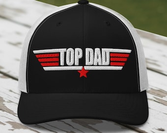 Gorra de camionero Top Dad: Gorra de aviador para el Día del Padre