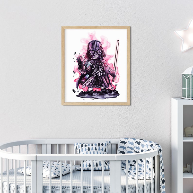 STAR WARS Wall Art Set Star Wars Prints Star Wars Gift Boys Etsy
