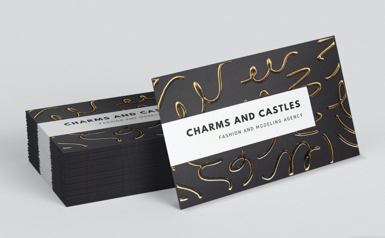 Gold Foil Business Card Printing Silver Foil Business Cards Etsy UK