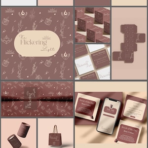 Aangepaste branding | Branding Pakket |  Branding Kit | | voor bedrijfsbranding Logo Ontwerp | Etsy Shop Branding | Visitekaartje Ontwerp