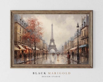 A Parisian Sentiment |  Vintage Oil Painting Wall Art