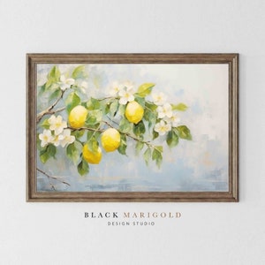 Citrus Garden | Vintage Oil Painting Wall Art