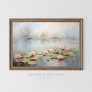 Lily Pad Reverie | Vintage Oil Painting Wall Art