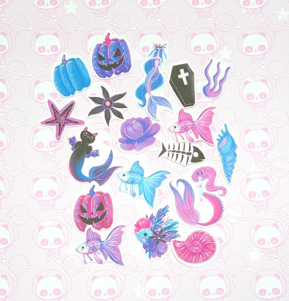 Sea witch cute sticker pack