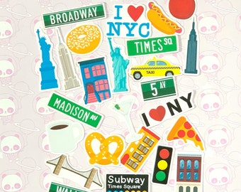 New York Stickers for Bullet Journal – ANOOK3