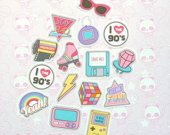 40 Pack Paper Retro 90s Girl Stickers SET 2 - Etsy