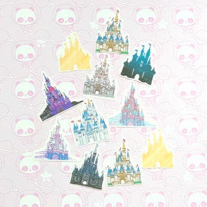 28 Pack Paper Magical Kingdom Castles Inspired Stickers