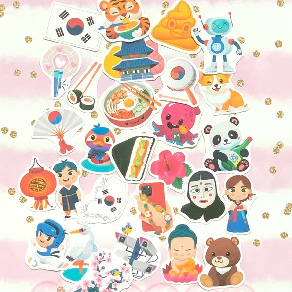 South Korea Sticker Etsy